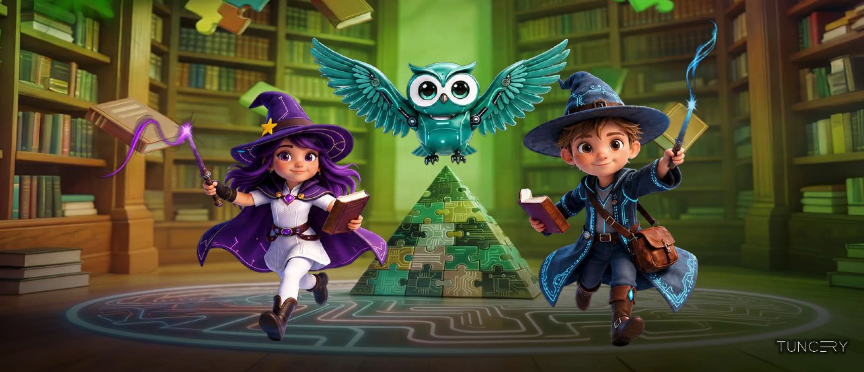 Zeka deneyim dünyasının resmi Game of Colors Kids illüstrasyonu